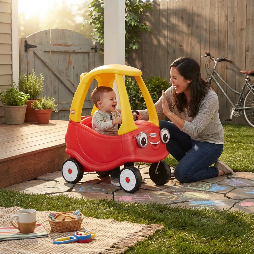 Kids car lifestyle photo